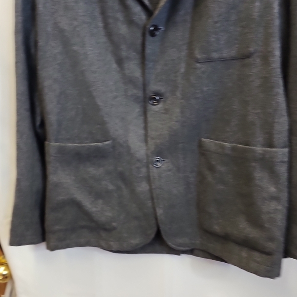 (0407) Hartford Gray Blazer with Relaxed Fit and Notched Lapels - Picture 8 of 9